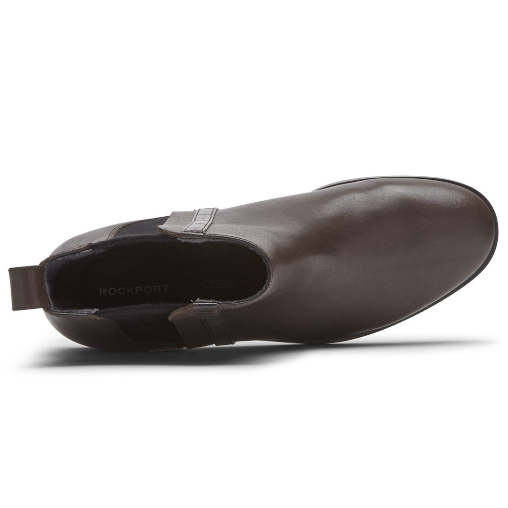 Rockport Kängor Dam Mörkbruna - Larkyn Chelsea - IGPKY5073